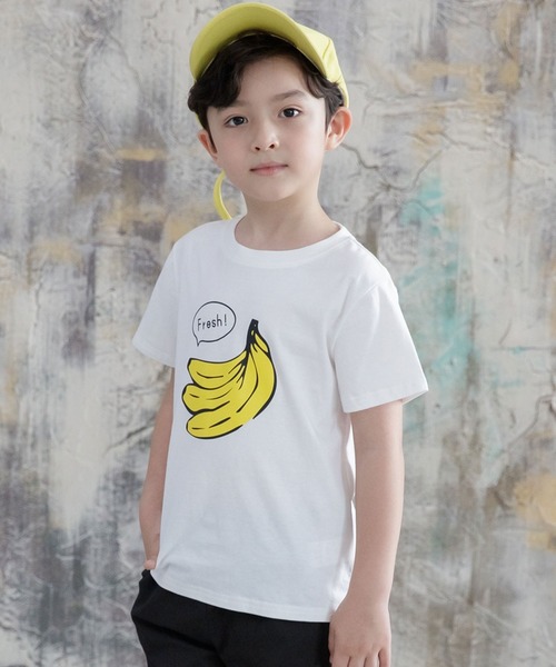 Bee des Bee(ビーデスビー)の「【コットン100%】半袖プリントTシャツ(Tシャツ/カットソー・キッズ・ライトグレー/ブラック/ベージュ/サックスブルー/ブラウン系その他/グレー/スモークピンク/チャコールグレー/ブラウン系その他2/ブルー系その他2/ネイビー/コバルトブルー/杢グレー/ピンク系その他/ブルー系その他/モカ/ホワイト/ブルー系その他3/ホワイト系その他/ブルー系その他4/ラベンダー/クリーム/ホワイト系その他2・110cm/100cm/120cm/130cm/140cm/150cm)」の2枚目の写真