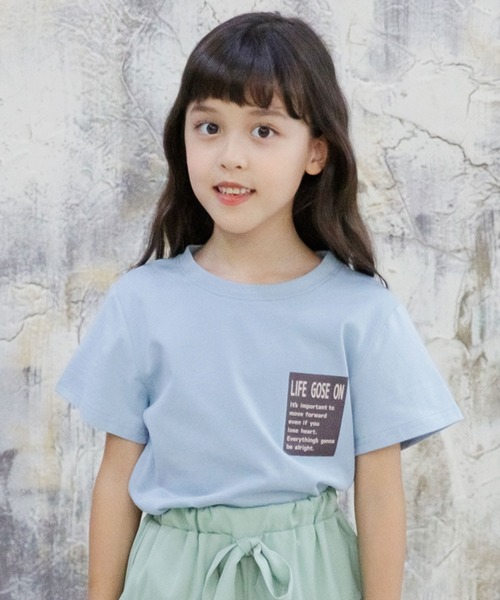 Bee des Bee(ビーデスビー)の「【コットン100%】半袖プリントTシャツ(Tシャツ/カットソー・キッズ・ライトグレー/ブラック/ベージュ/サックスブルー/ブラウン系その他/グレー/スモークピンク/チャコールグレー/ブラウン系その他2/ブルー系その他2/ネイビー/コバルトブルー/杢グレー/ピンク系その他/ブルー系その他/モカ/ホワイト/ブルー系その他3/ホワイト系その他/ブルー系その他4/ラベンダー/クリーム/ホワイト系その他2・110cm/100cm/120cm/130cm/140cm/150cm)」の15枚目の写真
