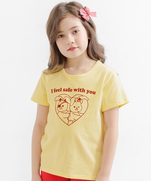 Bee des Bee(ビーデスビー)の「【コットン100%】半袖プリントTシャツ(Tシャツ/カットソー・キッズ・ライトグレー/ブラック/ベージュ/サックスブルー/ブラウン系その他/グレー/スモークピンク/チャコールグレー/ブラウン系その他2/ブルー系その他2/ネイビー/コバルトブルー/杢グレー/ピンク系その他/ブルー系その他/モカ/ホワイト/ブルー系その他3/ホワイト系その他/ブルー系その他4/ラベンダー/クリーム/ホワイト系その他2・110cm/100cm/120cm/130cm/140cm/150cm)」の1枚目の写真
