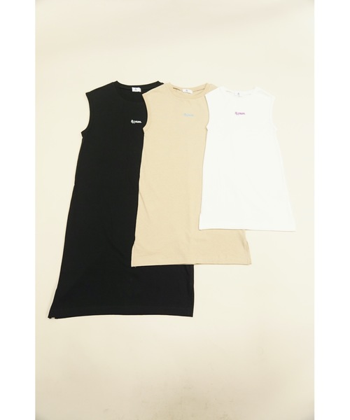 ＆yam（アンドヤム）の「ワンポイントロゴフレンチスリーブワンピース（ワンピース・キッズ・ブラック/ホワイト/ベージュ・120/140/150/110/90/130/100）」の17枚目の写真