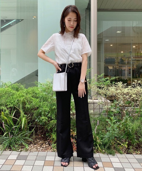 PAGEBOY（ページボーイ）の「ペイズリーレースSS（シャツ/ブラウス・レディース・オフホワイト/ブラック・FREE）」の19枚目の写真