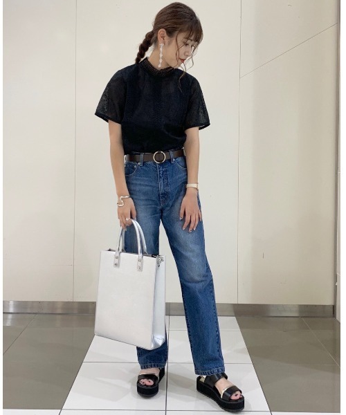 PAGEBOY（ページボーイ）の「ペイズリーレースSS（シャツ/ブラウス・レディース・オフホワイト/ブラック・FREE）」の20枚目の写真