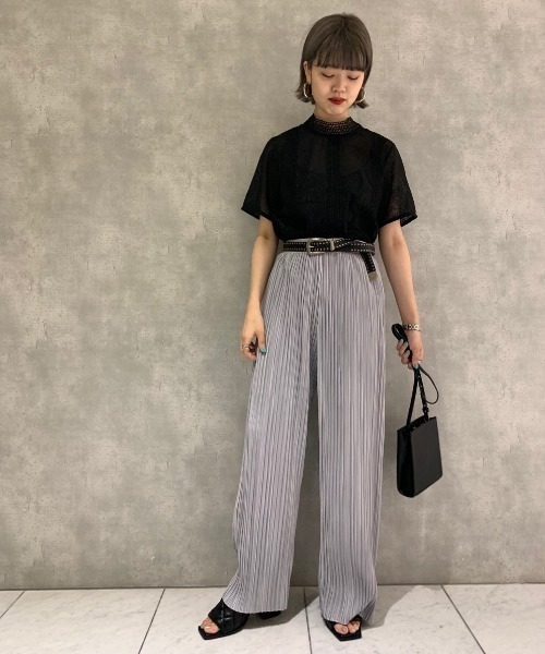 PAGEBOY（ページボーイ）の「ペイズリーレースSS（シャツ/ブラウス・レディース・オフホワイト/ブラック・FREE）」の21枚目の写真