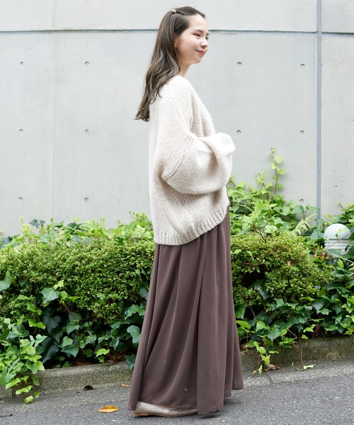 flower(フラワー)の「フォギーキャミワンピ(ワンピース・レディース・ベージュ/ブラウン・FREE)」の16枚目の写真