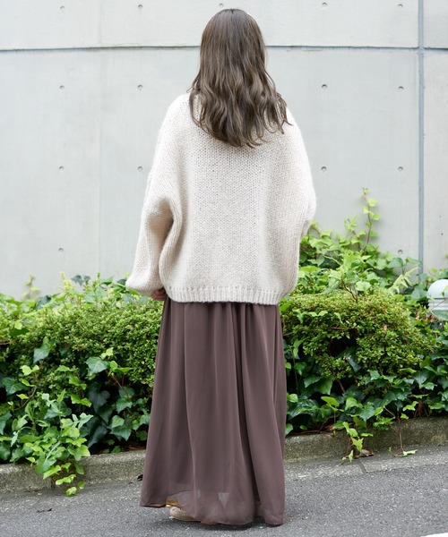 flower(フラワー)の「フォギーキャミワンピ(ワンピース・レディース・ベージュ/ブラウン・FREE)」の17枚目の写真