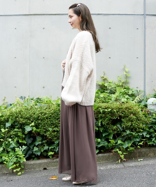 flower(フラワー)の「フォギーキャミワンピ(ワンピース・レディース・ベージュ/ブラウン・FREE)」の3枚目の写真