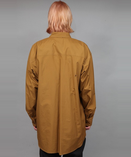 ato（アトウ）の「BIG SILHOUETTE COTTON SHIRT（シャツ/ブラウス・メンズ・ベージュ/ブラック/ダークグリーン・44/46/48）」の19枚目の写真