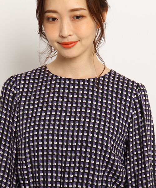 Reflect★スクエア幾何柄ワンピース 美品✿Reflect✿スクエア幾何柄ワンピース - ワンピース