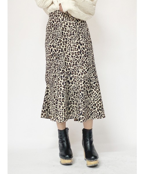 one way(ワンウェイ)の「切替レザーマーメイドSK(スカート・レディース・ベージュ/ブラック/ライトブラウン・FREE)」の9枚目の写真