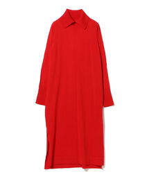 BEAMS LIGHTS | WRAPINKNOT / スリットカラー ニットワンピース(ワンピース)
