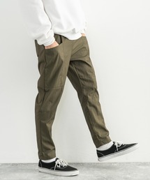 日本製 グリストーンダブル 綿ナイロン高密度 ギャバ ツールポケ イージーアンクルパンツ AUD3442