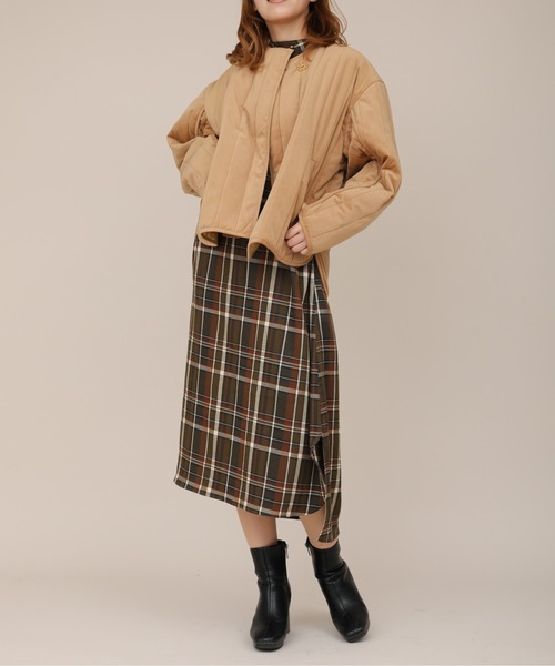 sakishimatokyo（サキシマトーキョー）の「【ZOZO限定】サキシマamp「チェックワンピース」（ワンピース・レディース・ネイビー/カーキ・FREE）」の12枚目の写真