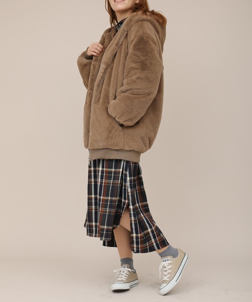 sakishimatokyo（サキシマトーキョー）の「【ZOZO限定】サキシマamp「チェックワンピース」（ワンピース・レディース・ネイビー/カーキ・FREE）」の15枚目の写真