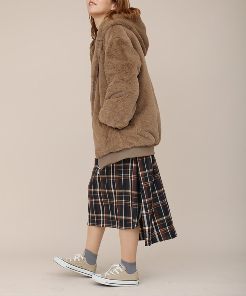 sakishimatokyo（サキシマトーキョー）の「【ZOZO限定】サキシマamp「チェックワンピース」（ワンピース・レディース・ネイビー/カーキ・FREE）」の17枚目の写真