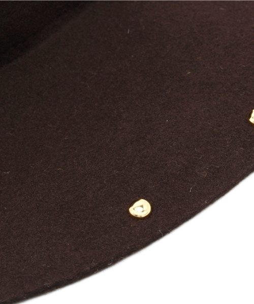 mystic（ミスティック）の「スタッズ付ハット（ハット・レディース・ブラック/ベージュ/ダークブラウン・ﾌﾘ-）」の6枚目の写真