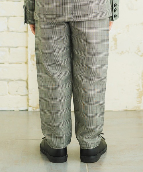 BRANSHES(ブランシェス)の「【キメ服】サージ/チェックロングパンツ(スーツパンツ・キッズ・ベージュ/ネイビー/グレー・110cm/100cm/120cm/130cm)」の5枚目の写真