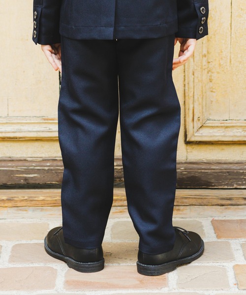 BRANSHES(ブランシェス)の「【キメ服】サージ/チェックロングパンツ(スーツパンツ・キッズ・ベージュ/ネイビー/グレー・110cm/100cm/120cm/130cm)」の17枚目の写真