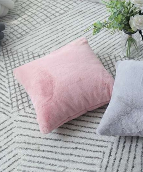 ふわふわフェイクファークッションカバー クッション クッションカバー Aimoha アイモハ のファッション通販 Zozotown