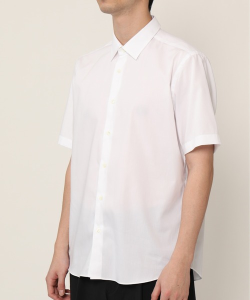 KASHIYAMA（カシヤマ）の「ショートポイントレギュラーショートスリーブ　ロイヤルオックス　カジュアルテイルシャツ（シャツ/ブラウス・メンズ・ホワイト/ネイビー・マルチサイズ）」の11枚目の写真