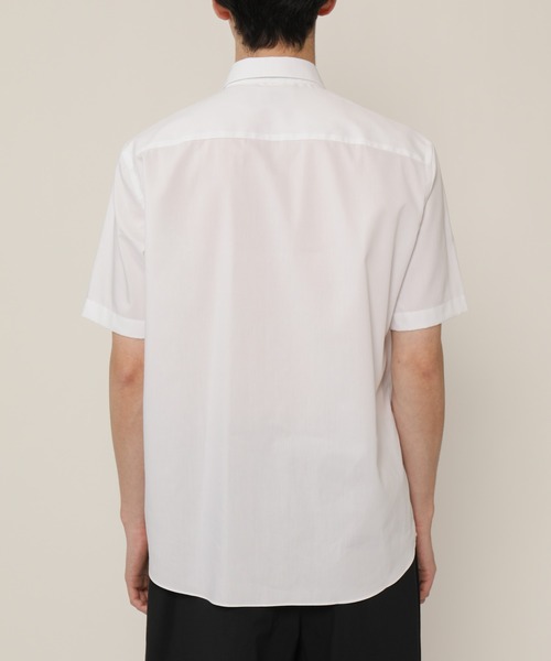 KASHIYAMA（カシヤマ）の「ショートポイントレギュラーショートスリーブ　ロイヤルオックス　カジュアルテイルシャツ（シャツ/ブラウス・メンズ・ホワイト/ネイビー・マルチサイズ）」の13枚目の写真