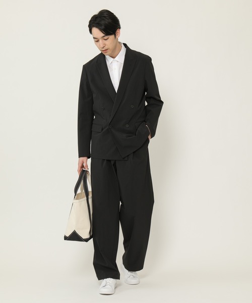 KASHIYAMA（カシヤマ）の「ショートポイントレギュラーショートスリーブ　ロイヤルオックス　カジュアルテイルシャツ（シャツ/ブラウス・メンズ・ホワイト/ネイビー・マルチサイズ）」の15枚目の写真