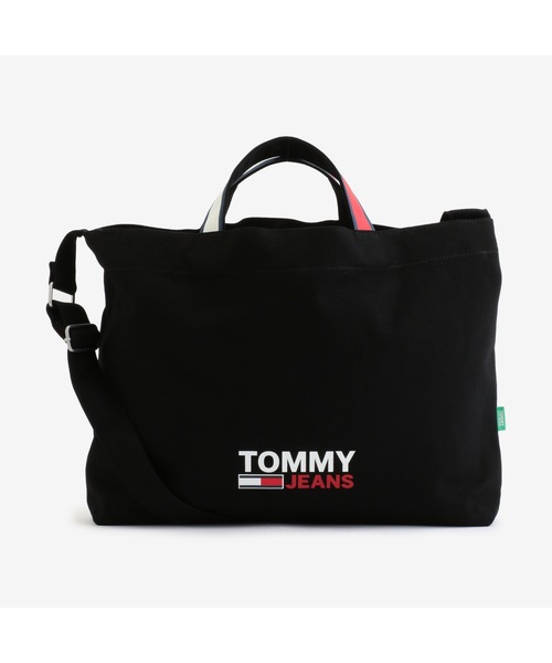 tommy jeans（トミー ジーンズ）の「キャンバスショルダーバッグ（ショルダーバッグ・メンズ・ブラック/ホワイト・FREE）」の2枚目の写真