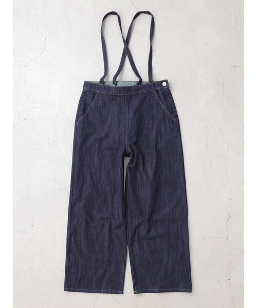 AMERICAN HOLIC（アメリカンホリック）の「肩紐付きデニムパンツ　＊（その他パンツ・レディース・インディゴブルー/ワンウォッシュ・M/L）」の4枚目の写真