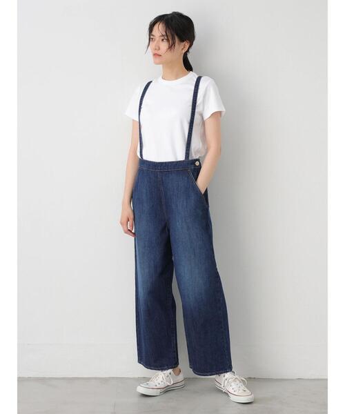 AMERICAN HOLIC（アメリカンホリック）の「肩紐付きデニムパンツ　＊（その他パンツ・レディース・インディゴブルー/ワンウォッシュ・M/L）」の8枚目の写真