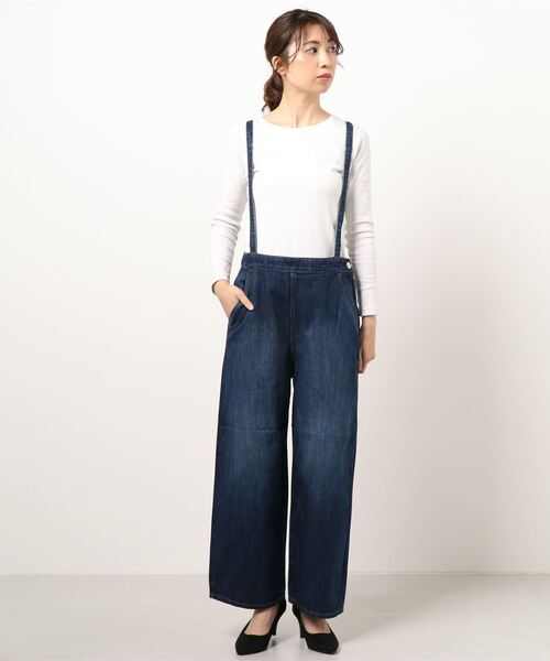 AMERICAN HOLIC（アメリカンホリック）の「肩紐付きデニムパンツ　＊（その他パンツ・レディース・インディゴブルー/ワンウォッシュ・M/L）」の15枚目の写真