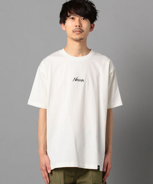 NANGA(ナンガ)の「【NANGA/ナンガ】別注 ロゴTシャツ(Tシャツ/カットソー・メンズ・ベージュ/ホワイト/オリーブ・L/XL/M)」の14枚目の写真