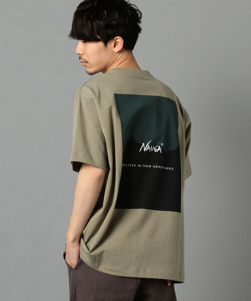 NANGA(ナンガ)の「【NANGA/ナンガ】別注 ロゴTシャツ(Tシャツ/カットソー・メンズ・ベージュ/ホワイト/オリーブ・L/XL/M)」の16枚目の写真