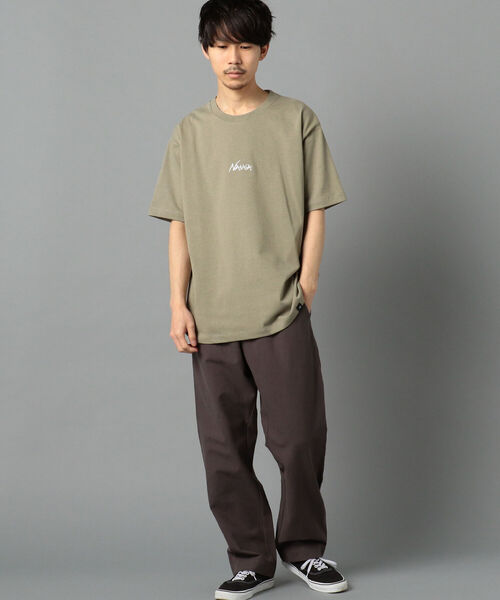 NANGA(ナンガ)の「【NANGA/ナンガ】別注 ロゴTシャツ(Tシャツ/カットソー・メンズ・ベージュ/ホワイト/オリーブ・L/XL/M)」の13枚目の写真