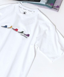 CONVERSE（コンバース）の「CONVERSE/コンバース 5/6足シューズ刺繍 ビックシルエットTシャツ（Tシャツ/カットソー・メンズ）」