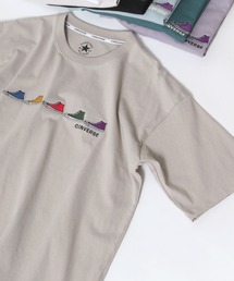 CONVERSE/コンバース 5/6足シューズ刺繍 ビックシルエットTシャツ