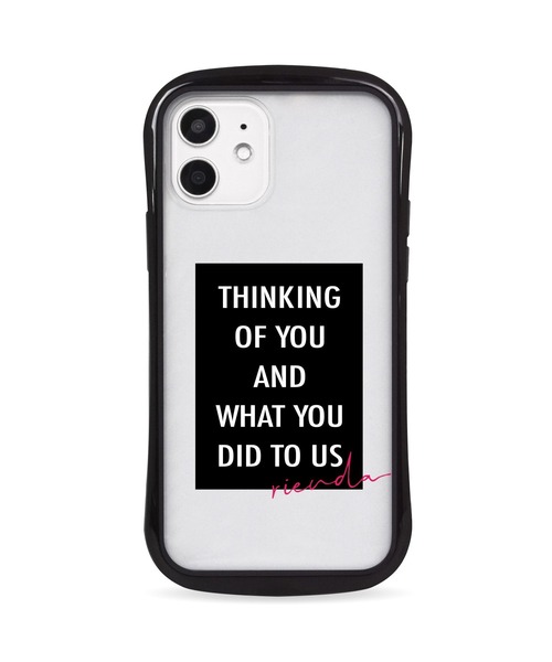 rienda（リエンダ）の「iPhone12 iPhone12mini iPhone12ProMax iPhoneSE(第2世代/第3世代) iPhone8 iPhone7 rienda [耐衝撃クリアケース]（スマホケース/カバー・レディース・ホワイト/ブラック/ホワイト系その他/ブラック系その他/ホワイト系その他2/ホワイト系その他3/ブラック系その他2/ブラック系その他3・A/C/D/B）」の6枚目の写真