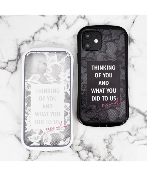 rienda（リエンダ）の「iPhone12 iPhone12mini iPhone12ProMax iPhoneSE(第2世代/第3世代) iPhone8 iPhone7 rienda [耐衝撃クリアケース]（スマホケース/カバー・レディース・ホワイト/ブラック/ホワイト系その他/ブラック系その他/ホワイト系その他2/ホワイト系その他3/ブラック系その他2/ブラック系その他3・A/C/D/B）」の18枚目の写真