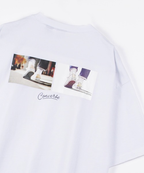 セール Converse コンバース シューズフォトイラスト 半袖tシャツ Tシャツ カットソー Converse コンバース のファッション通販 Zozotown