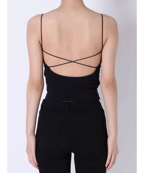 MERCURYDUO(マーキュリーデュオ)の「カップ付バックオープンキャミ(Tシャツ/カットソー・レディース・オフホワイト/ブラック/ベージュ・FREE)」の6枚目の写真