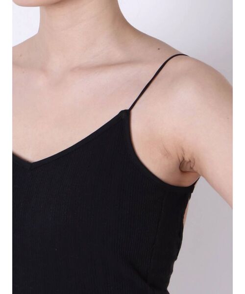 MERCURYDUO(マーキュリーデュオ)の「カップ付バックオープンキャミ(Tシャツ/カットソー・レディース・オフホワイト/ブラック/ベージュ・FREE)」の12枚目の写真