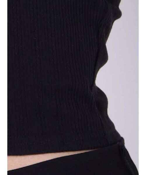 MERCURYDUO(マーキュリーデュオ)の「カップ付バックオープンキャミ(Tシャツ/カットソー・レディース・オフホワイト/ブラック/ベージュ・FREE)」の21枚目の写真