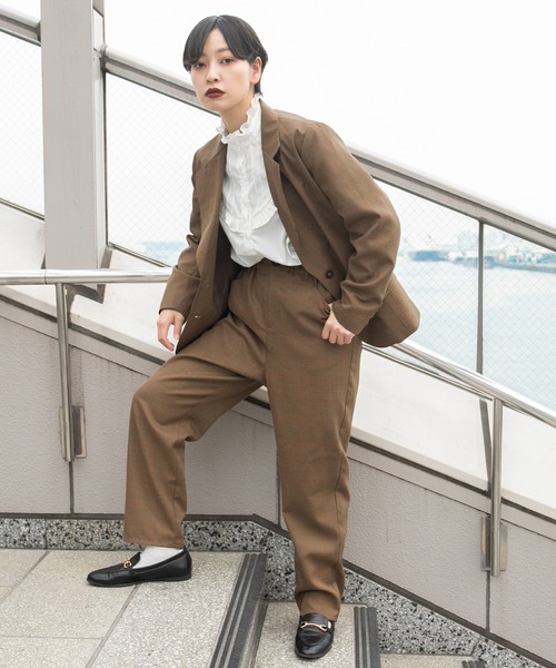 kutir（クティール）の「【セットアップ可】テーラードジャケット（テーラードジャケット・レディース・カーキ/モカ/キャメル・SMALL/MEDIUM）」の6枚目の写真