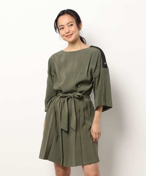 ベルト付き膝丈ワンピース ワンピース Of Benetton Benetton United Colors Of United Benetton ベネトン