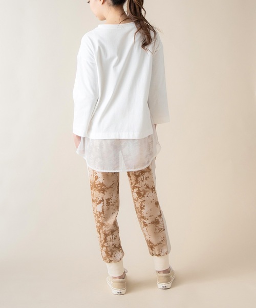 La SRIC（ラスリック）の「La SRIC / オーガンジードッキングカットソー（Tシャツ/カットソー・レディース・ブラック/ベージュ/オフホワイト・38）」の12枚目の写真