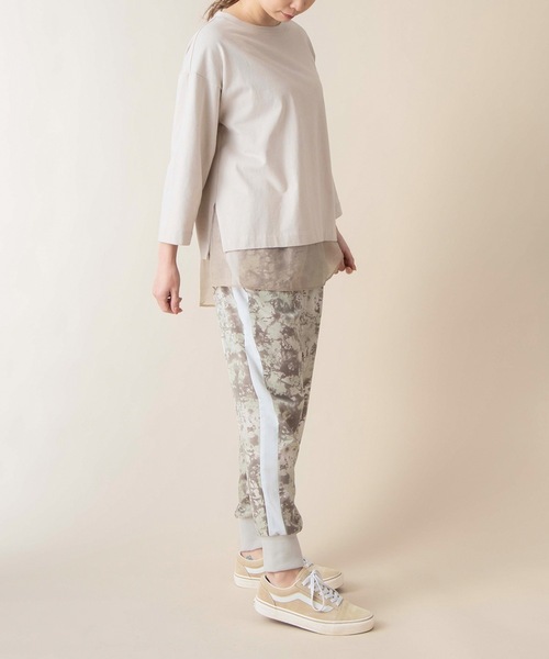 La SRIC（ラスリック）の「La SRIC / オーガンジードッキングカットソー（Tシャツ/カットソー・レディース・ブラック/ベージュ/オフホワイト・38）」の16枚目の写真