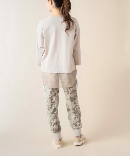 La SRIC（ラスリック）の「La SRIC / オーガンジードッキングカットソー（Tシャツ/カットソー・レディース・ブラック/ベージュ/オフホワイト・38）」の19枚目の写真