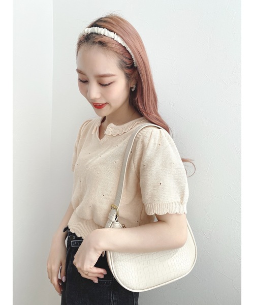 jumelle（ジュメロ）の「シータッチトップ（Tシャツ/カットソー・レディース・ミント/アイボリー/ベージュ・FREE）」の8枚目の写真