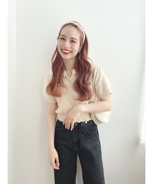 jumelle（ジュメロ）の「シータッチトップ（Tシャツ/カットソー・レディース・ミント/アイボリー/ベージュ・FREE）」の10枚目の写真