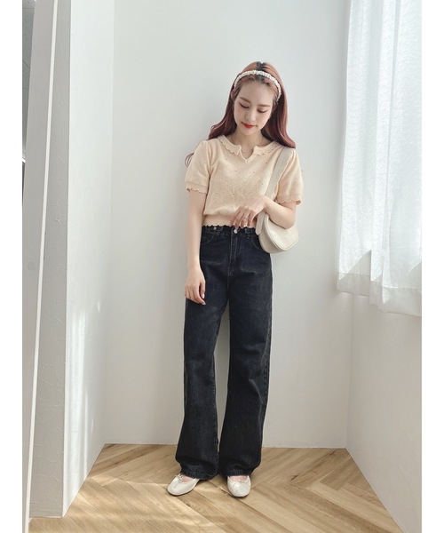 jumelle（ジュメロ）の「シータッチトップ（Tシャツ/カットソー・レディース・ミント/アイボリー/ベージュ・FREE）」の12枚目の写真