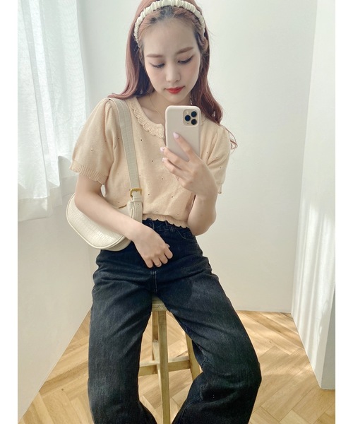 jumelle（ジュメロ）の「シータッチトップ（Tシャツ/カットソー・レディース・ミント/アイボリー/ベージュ・FREE）」の13枚目の写真