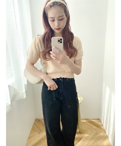 jumelle（ジュメロ）の「シータッチトップ（Tシャツ/カットソー・レディース・ミント/アイボリー/ベージュ・FREE）」の15枚目の写真